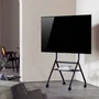Aisens FT86FE-329 Soporte de Suelo con Ruedas para TV de 37-86 Pulgadas, Negro